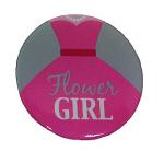 Bachelorette Party - Flower Girl Pin Button 